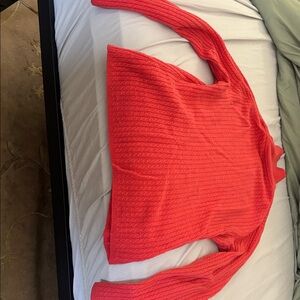 Women's Coral 100% cashmere Sweater
